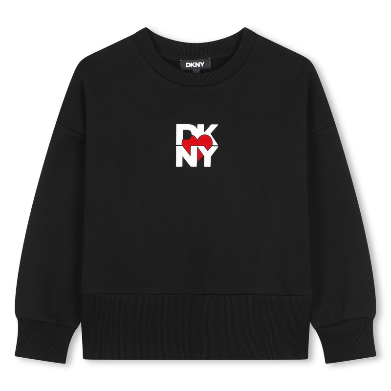 Sweat-shirt molletonn&eacute; DKNY 
                        FILLE