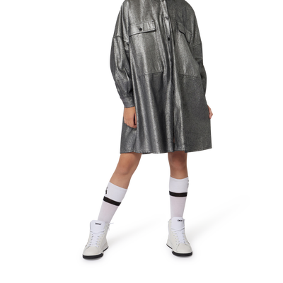 Bonnet en tricot avec revers DKNY FILLE