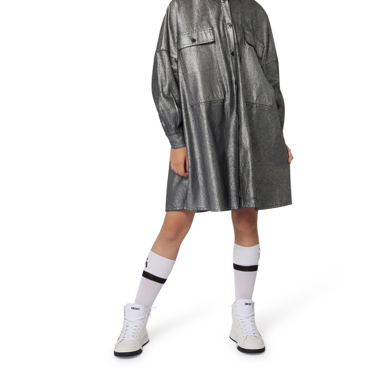 Bonnet en tricot avec revers DKNY 
                        FILLE