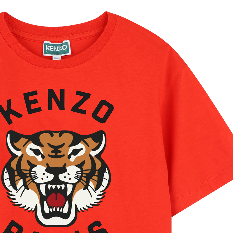 T-shirt en coton avec imprimé KENZO KIDS 
                    GARCON