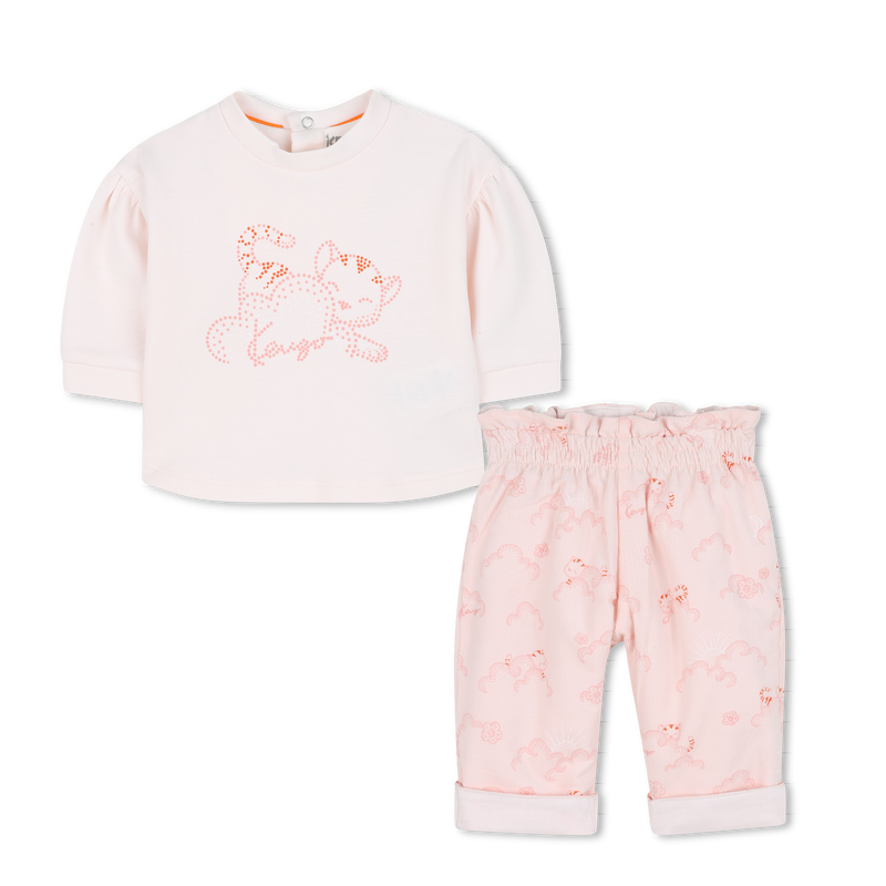 Ensemble tee-shirt + pantalon KENZO KIDS 
                    FILLE
