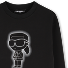 Sweat-shirt en double jersey KARL LAGERFELD KIDS 
                    GARCON