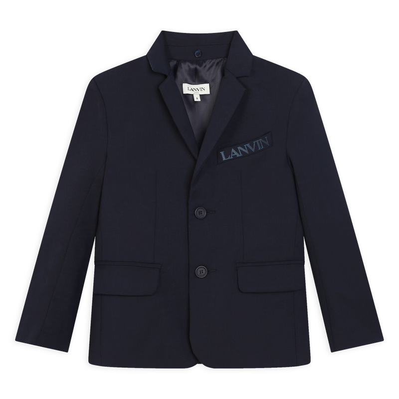 Veste de costume bi-matière