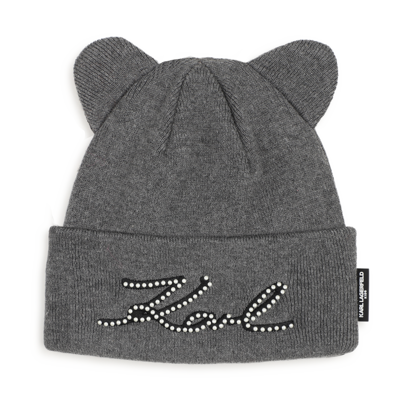 Bonnet en tricot KARL LAGERFELD KIDS 
                        FILLE