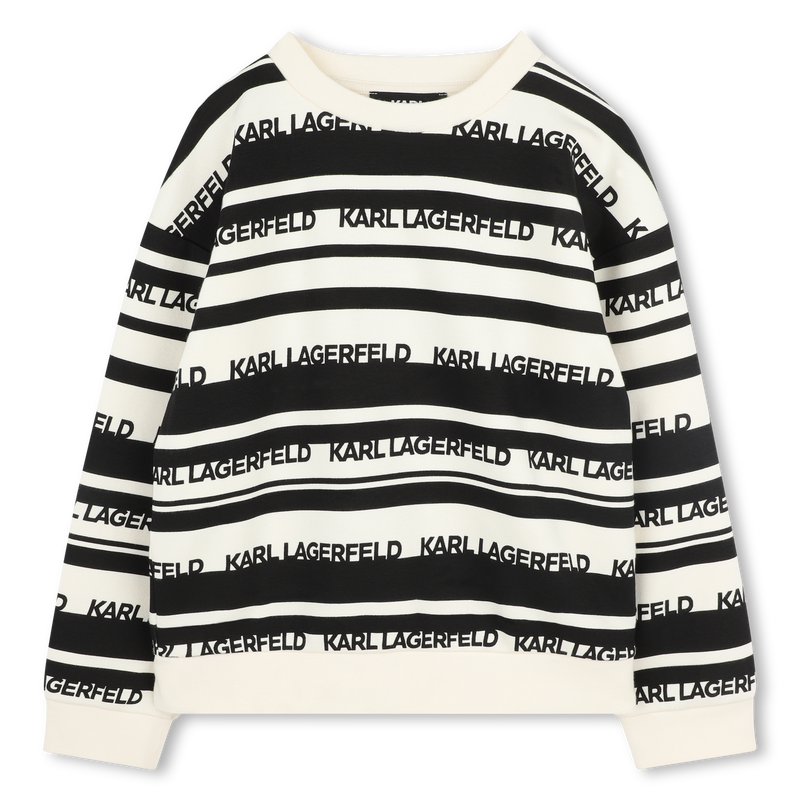Sweat-shirt ray&eacute; KARL LAGERFELD KIDS 
                        GARCON
