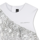 Robe de ceremonie bi-matiere KARL LAGERFELD KIDS 
                    FILLE