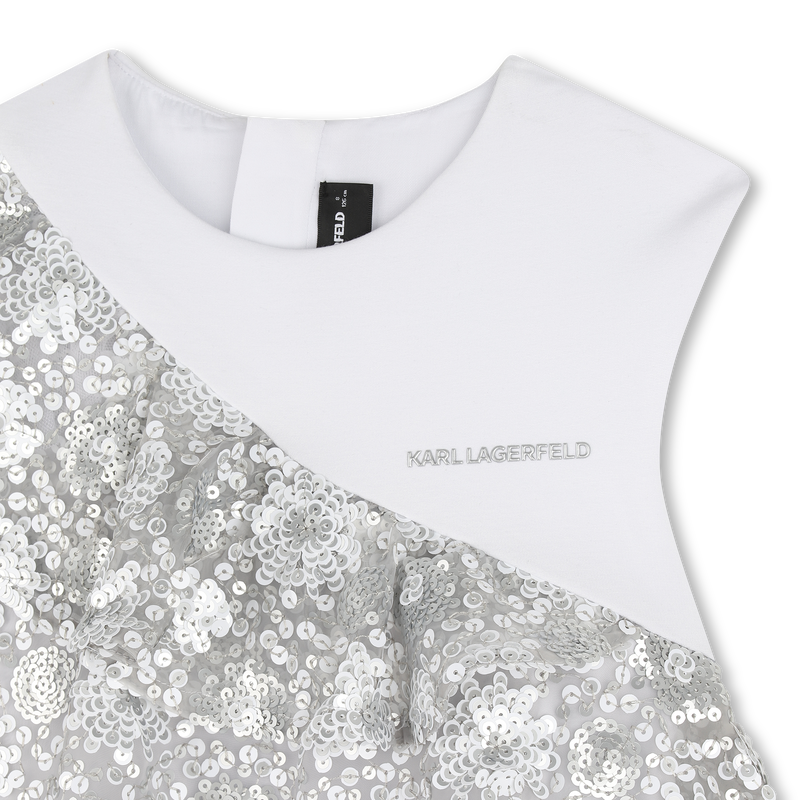 ROBE DE CEREMONIE BI-MATIERE KARL LAGERFELD KIDS 
                        FILLE