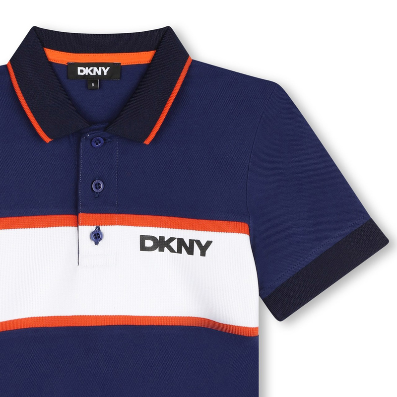 Polo boutonné manches courtes DKNY 
                    GARCON