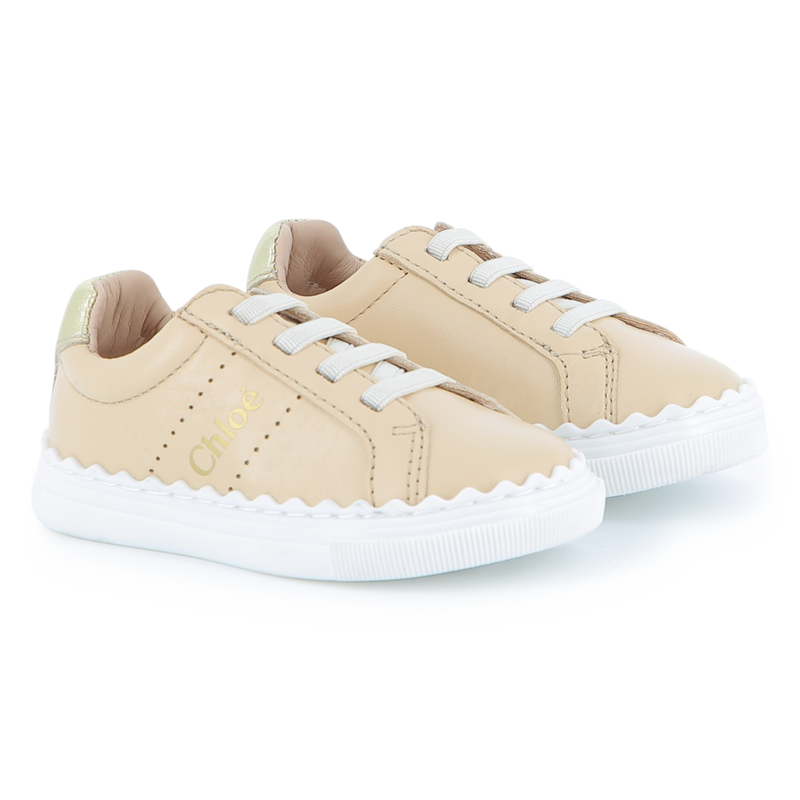 Baskets en cuir de mouton CHLOE 
                    FILLE