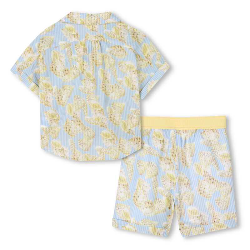 Chemise et short coquillages GIVENCHY 
                    FILLE