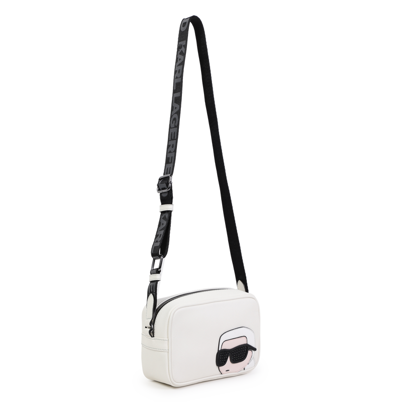 Sac à main réglable avec badge KARL LAGERFELD KIDS 
                    FILLE