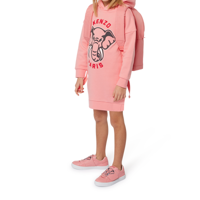 Robe en molleton &agrave; capuche KENZO KIDS FILLE