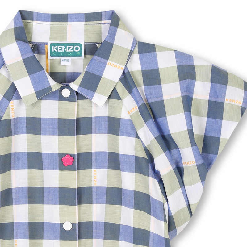 Blouse manches courtes coton KENZO KIDS 
                    FILLE