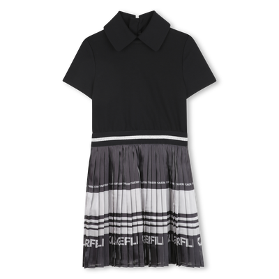 Robe à manches courtes KARL LAGERFELD KIDS FILLE