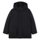 Parka longue &agrave; capuche, BLACK, hi-res