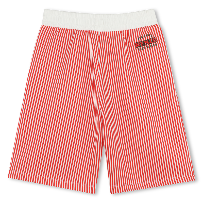 Bermuda en coton rayé KENZO KIDS 
                    GARCON