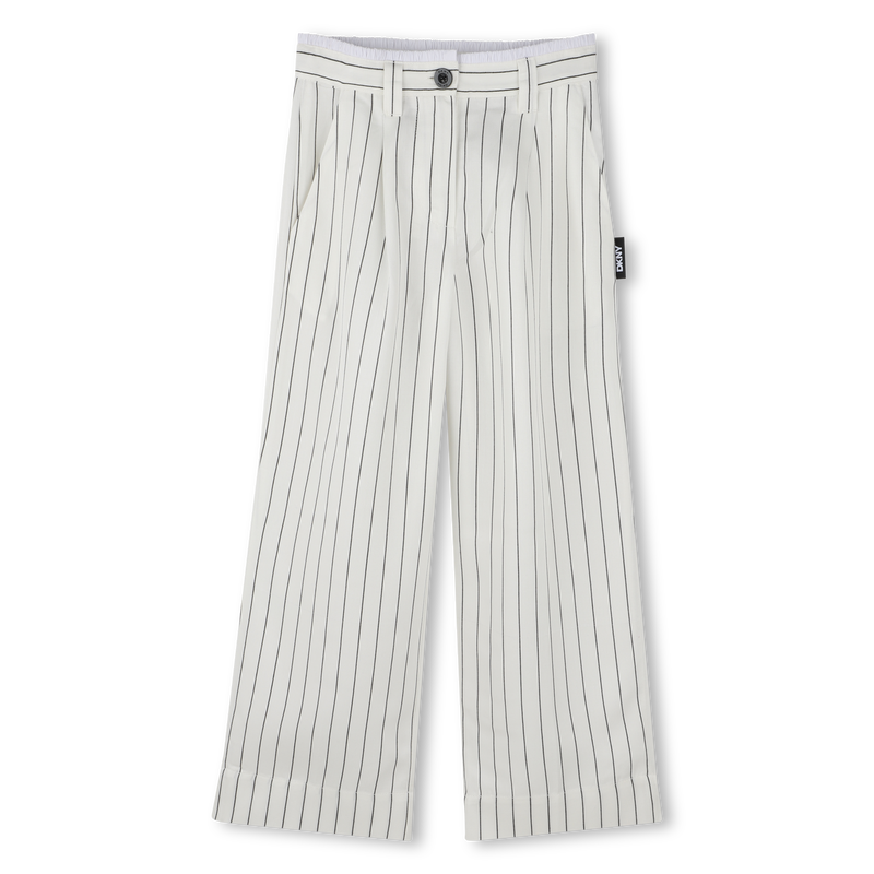 Pantalon ray&eacute; large DKNY 
                        FILLE