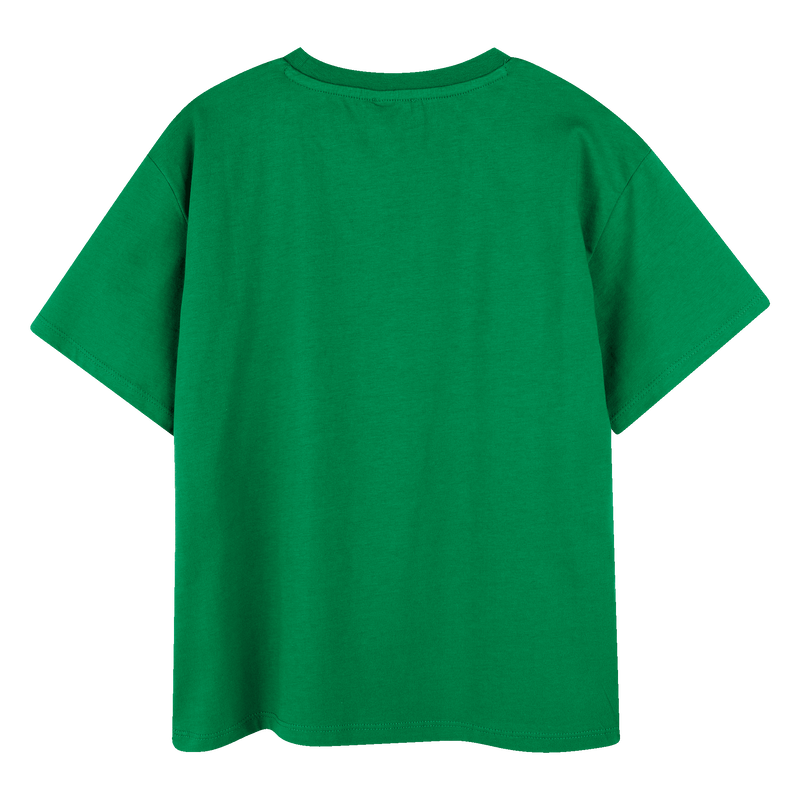 T-shirt en coton avec imprim&eacute; KENZO KIDS 
                        GARCON