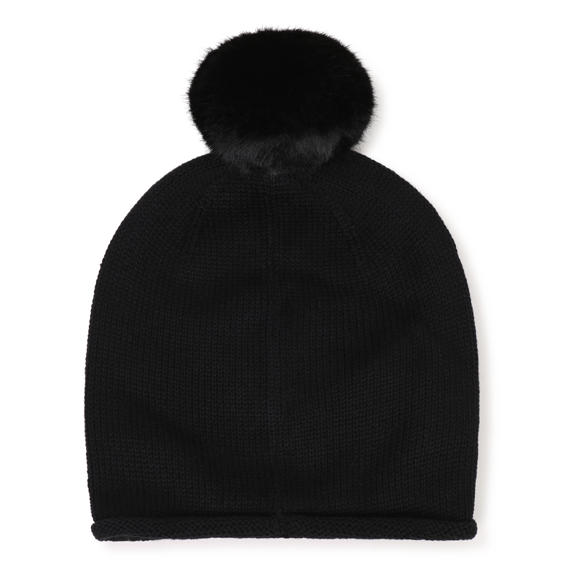 Bonnet &agrave; pompom KARL LAGERFELD KIDS 
                        FILLE
