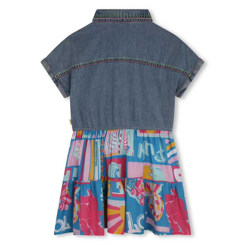 Robe bimatière col chemise BILLIEBLUSH 
                    FILLE
