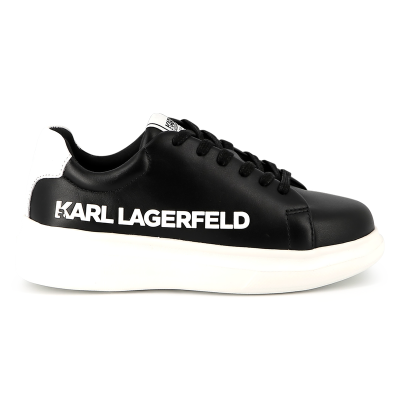 Baskets en cuir à lacets KARL LAGERFELD KIDS 
                    UNISEXE