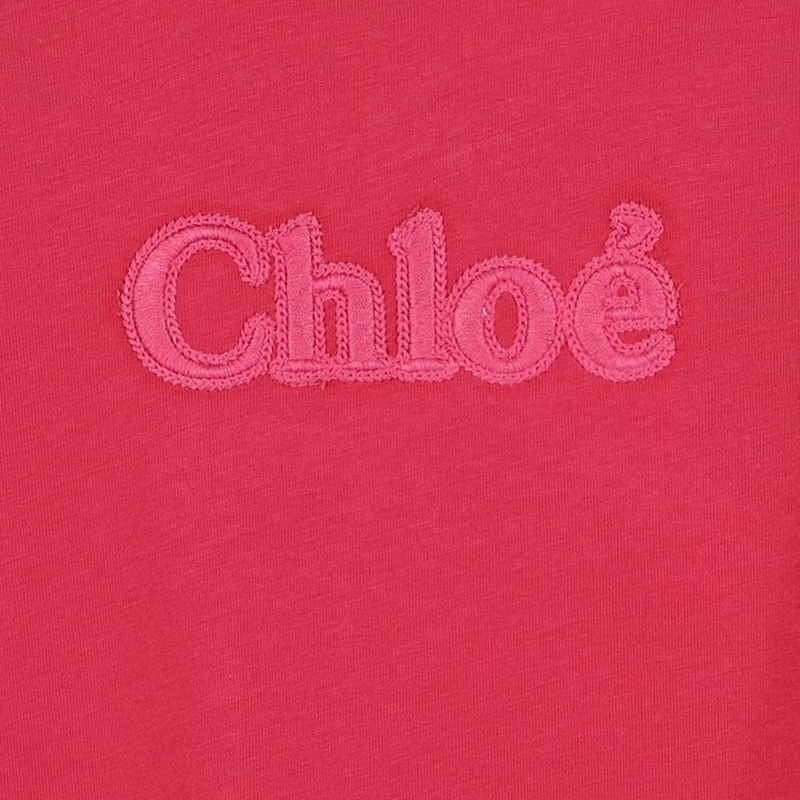 T-shirt avec sigle brodé CHLOE 
                    FILLE