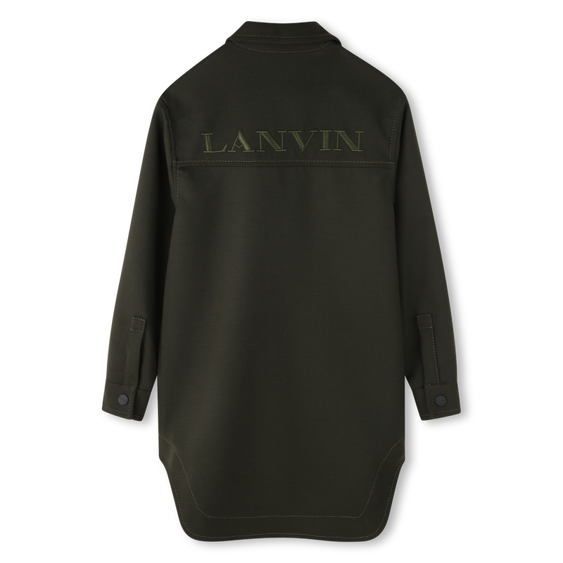 Robe imprimé brodé avec logo LANVIN 
                    FILLE
