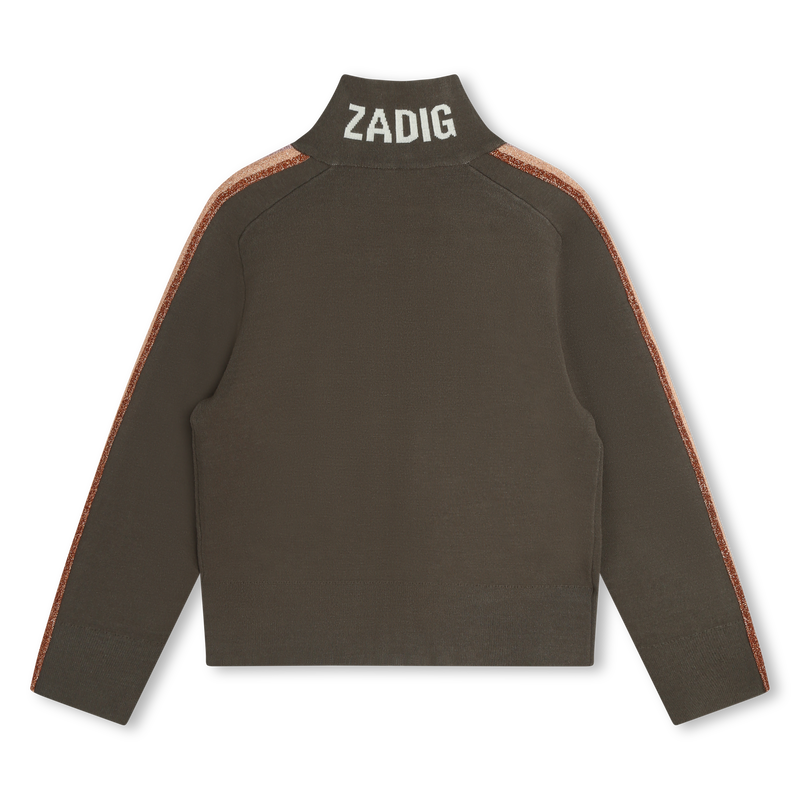 Cardigan en tricot avec bandes ZADIG & VOLTAIRE 
                    FILLE