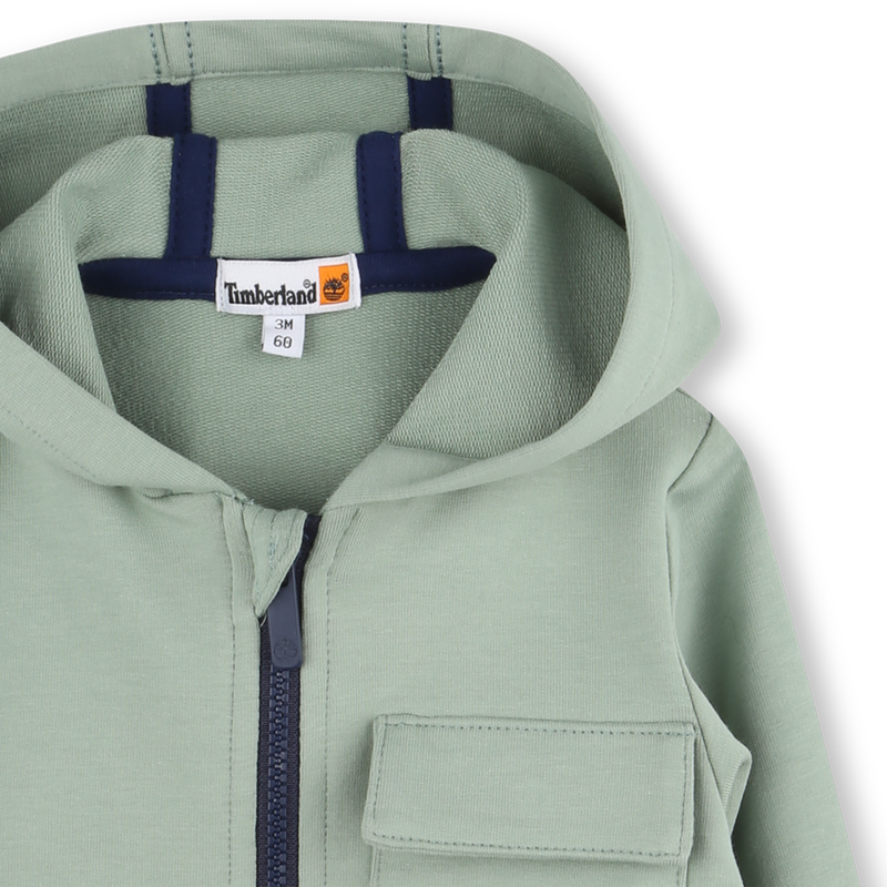 Cardigan en molleton à capuche TIMBERLAND 
                    GARCON