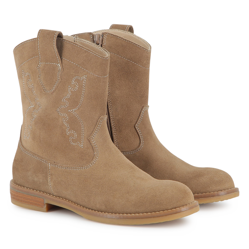 Bottines western en cuir de vachette ZADIG & VOLTAIRE 
                    FILLE