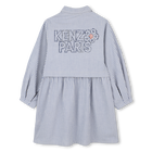 Robe chemise &agrave; rayures fines KENZO KIDS 
                    FILLE