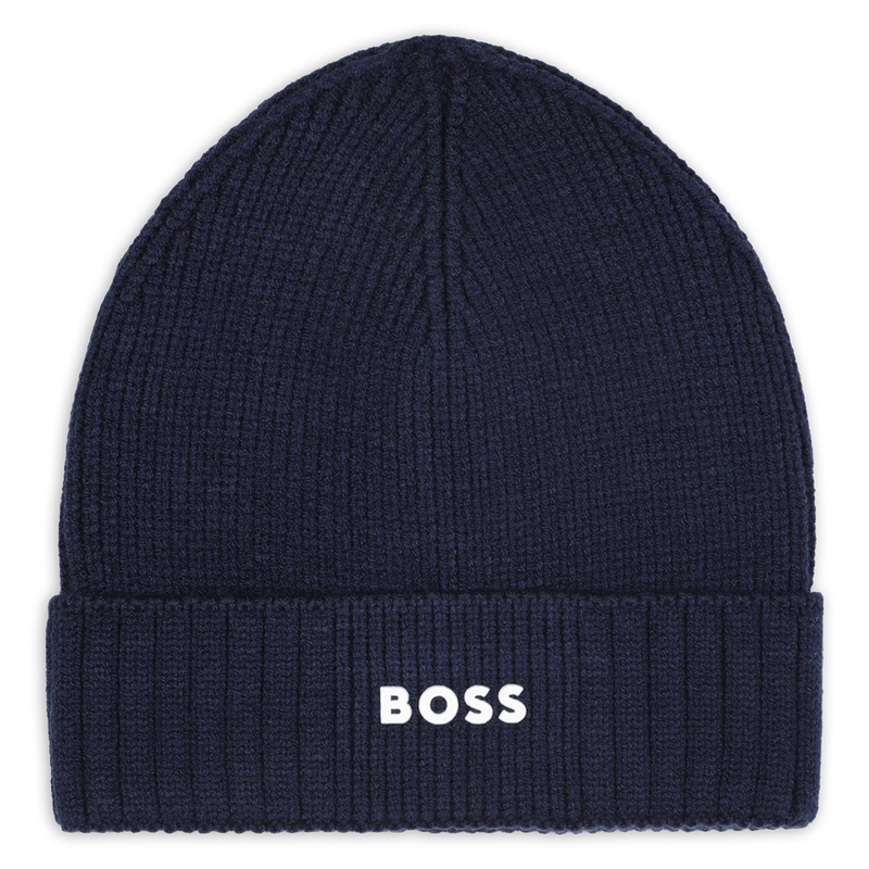 Bonnet tricot avec sigle BOSS 
                        GARCON