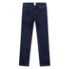 Pantalon denim 5 poches, LAVAGE ENZYMATIQUE POUSSE, hi-res