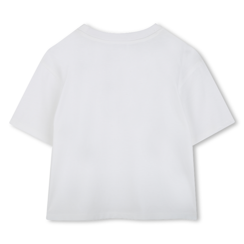 T-shirt en coton avec strass THE MARC JACOBS 
                    FILLE
