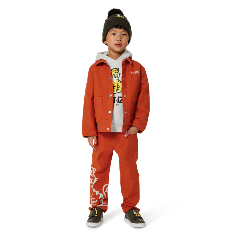 Pantalon ajustable en coton KENZO KIDS 
                    UNISEXE
