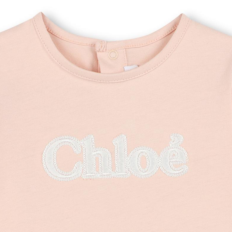 T-shirt avec sigle brodé CHLOE 
                    FILLE