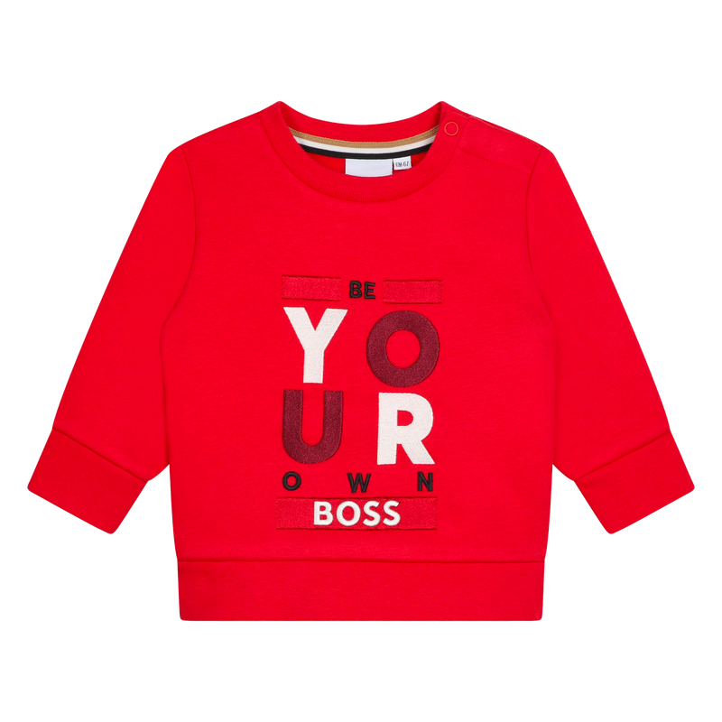 Sweat-shirt &agrave; col rond imprim&eacute; BOSS 
                        GARCON