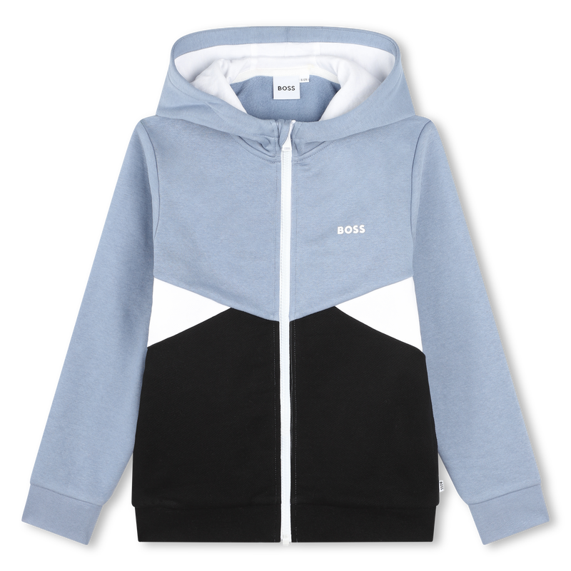 Cardigan zipp&eacute; &agrave; capuche BOSS 
                        GARCON