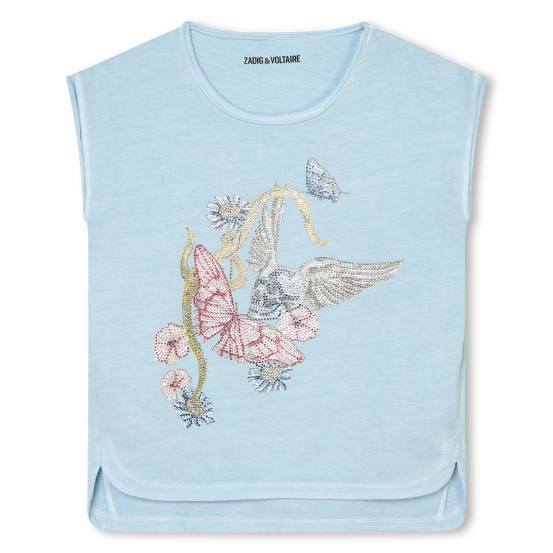 T-shirt avec imprimé et strass ZADIG & VOLTAIRE 
                    FILLE