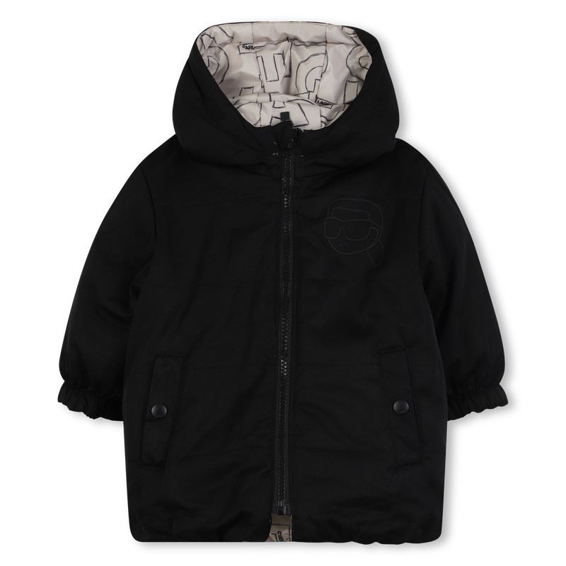 Doudoune réversible à capuche KARL LAGERFELD KIDS 
                    GARCON
