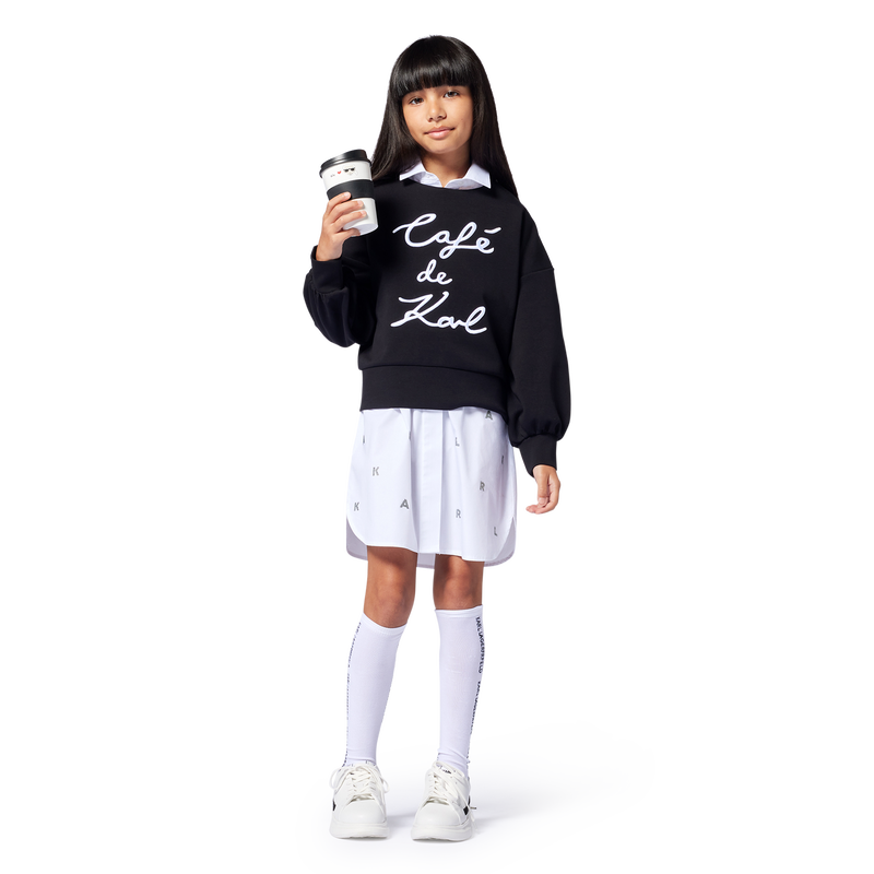Sweat-shirt avec broderie KARL LAGERFELD KIDS 
                    FILLE