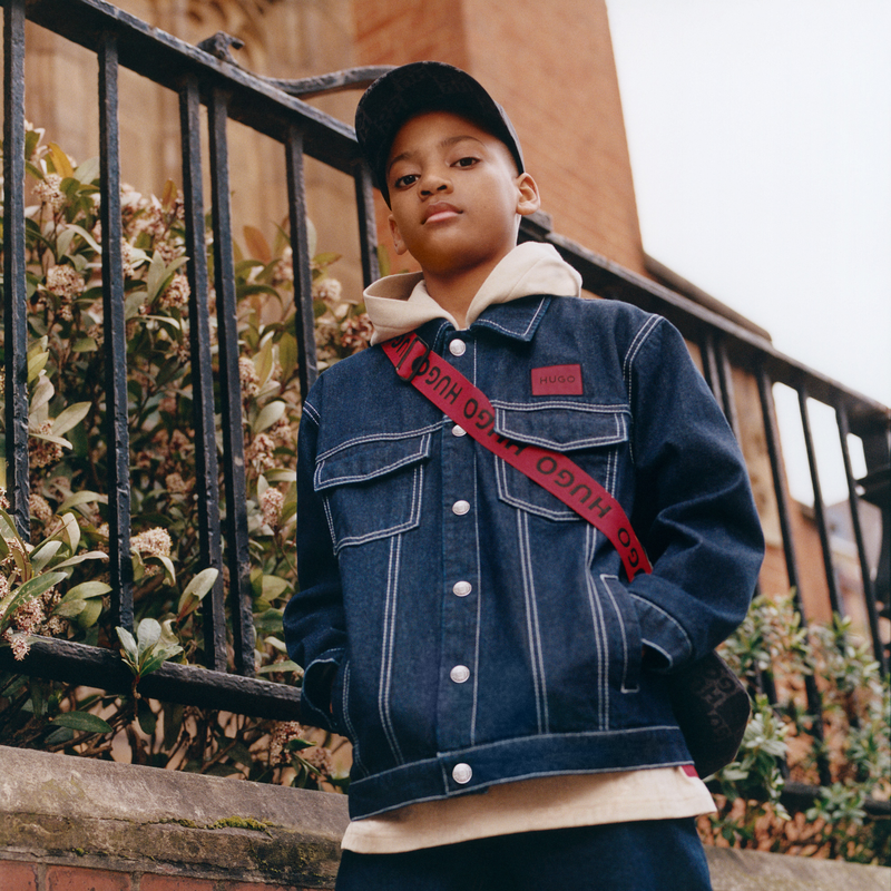 Veste en denim à capuche Hugo 
                    GARCON