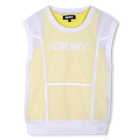 Tee-shirt 2 en 1 en r&eacute;sille DKNY 
                    FILLE