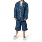 Bermuda en jean imprim&eacute; KENZO KIDS 
                    GARCON