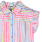 Chemise ray&eacute;e manches volant&eacute;es BILLIEBLUSH 
                    FILLE