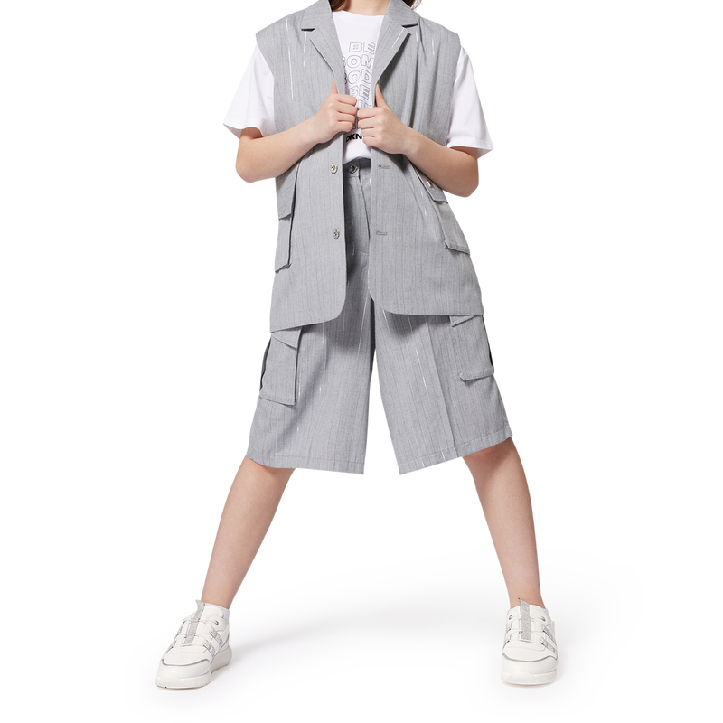 Veste sans manche &agrave; rayures DKNY 
                        FILLE