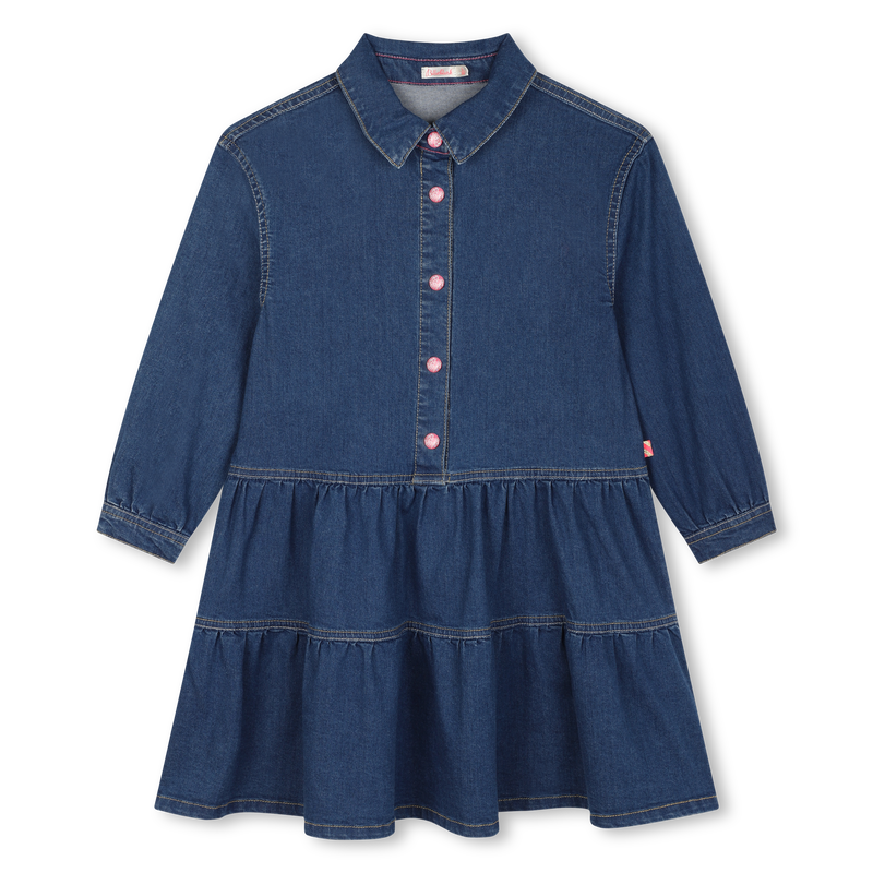 Robe en denim &agrave; col chemise BILLIEBLUSH 
                        FILLE