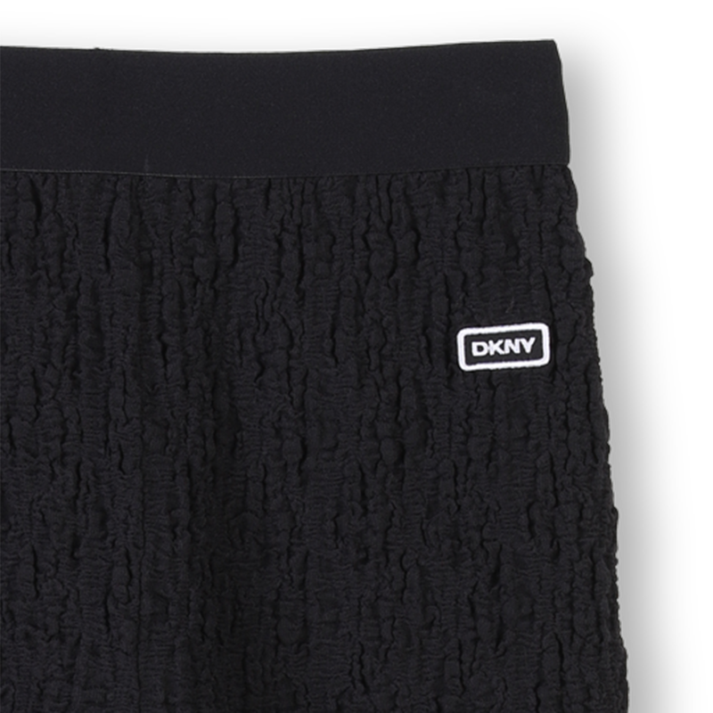 Pantalon large effet gaufr&eacute; DKNY 
                        FILLE