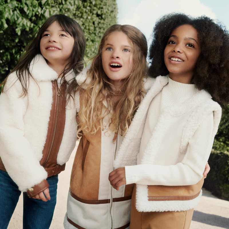 Blouson en tissu peluche CHLOE 
                    FILLE