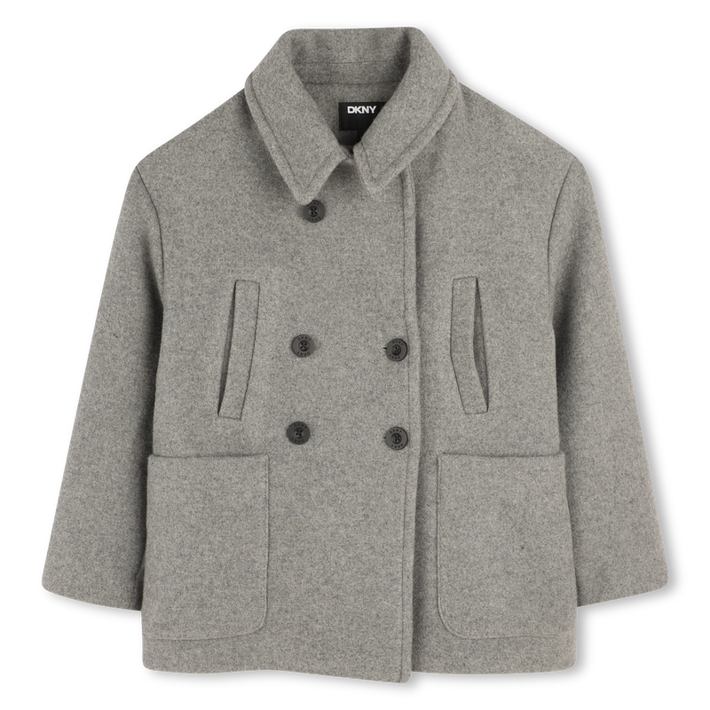 Manteau en drap de laine DKNY 
                    FILLE